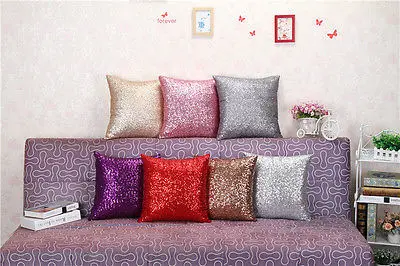 40x40 см Блестящий блестящий чехол для подушки гостиной дивана домашний декор|cushion