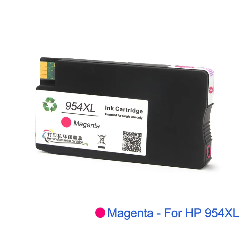 Сторонний картридж для HP 954 954XL Восстановленный OfficeJet Pro 7730 7740 8210 8710 8715 8720 8725 8728 8730
