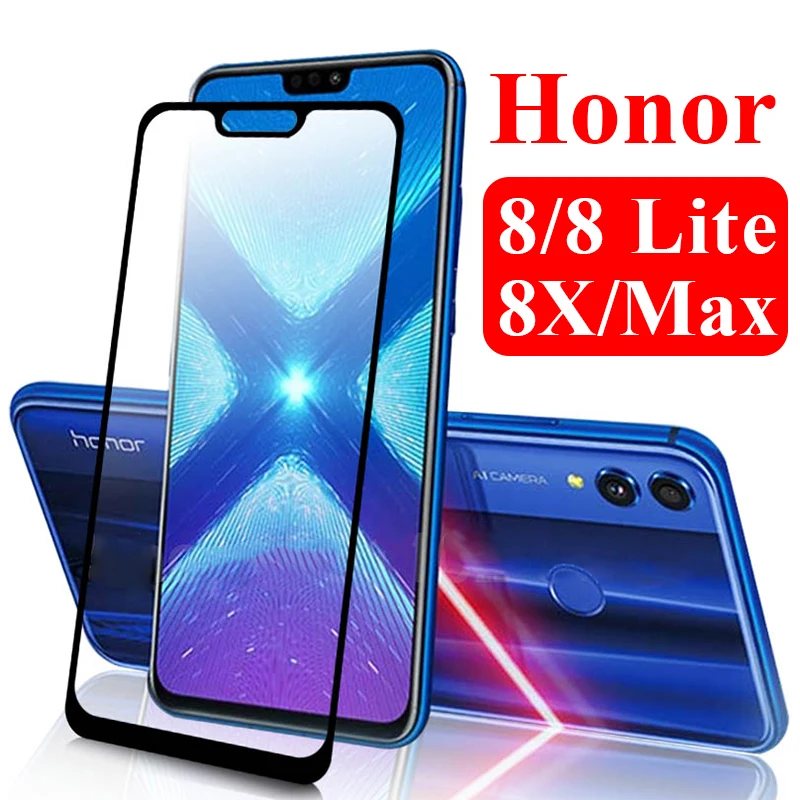 Защитное стекло для huawei honor 8x защита экрана hauwei honer 8 lite закаленное max pro honar