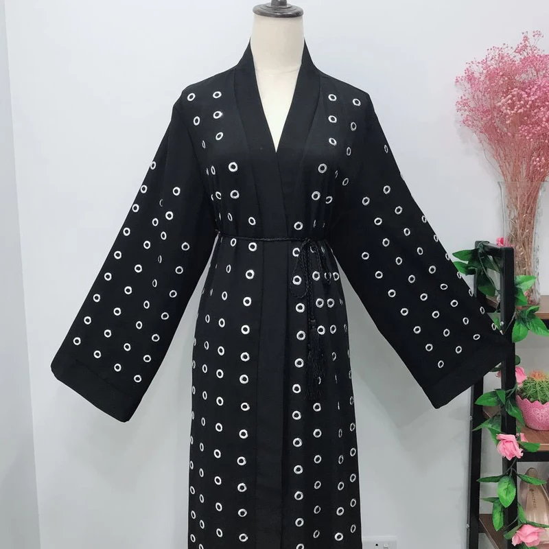 

Kaftan Cardigan Abaya Femme Kimono Muslim Dress Robe Dubai Abayas For Women Caftan Marocain Qatar Oman Ramadan Islamic Clothing