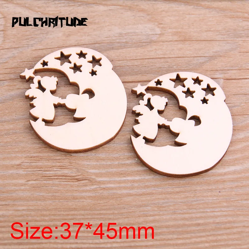  10pcs Mix Wooden Angel Pattern Scrapbooking Painting Collection Craft Handmade Accessory Home Decoration DIY | Украшения и