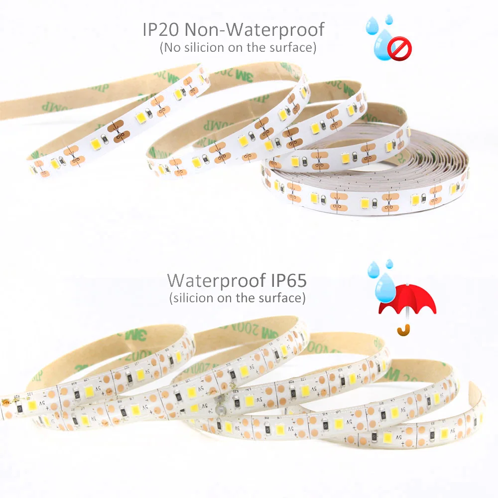 Fita USB Светодиодная лента с подсветкой 5 в 2835 5050 RGB сенсорная лента с регулируемой яркостью, светильник с лентой, Настольная декоративная лампа для ТВ фона, Смещенный светильник ing