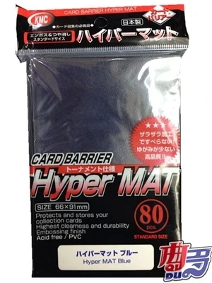 80 шт. 66x91 мм топ KMC hyper коврик для рисования игровые карты защитные рукава для TCG Волшебная Коллекция карт комплекты карт для коллективных игр рукава - Цвет: blue