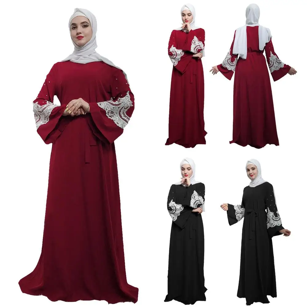 Элегантное мусульманское платье Abaya Женский кафтан арабский Макси Кафтан