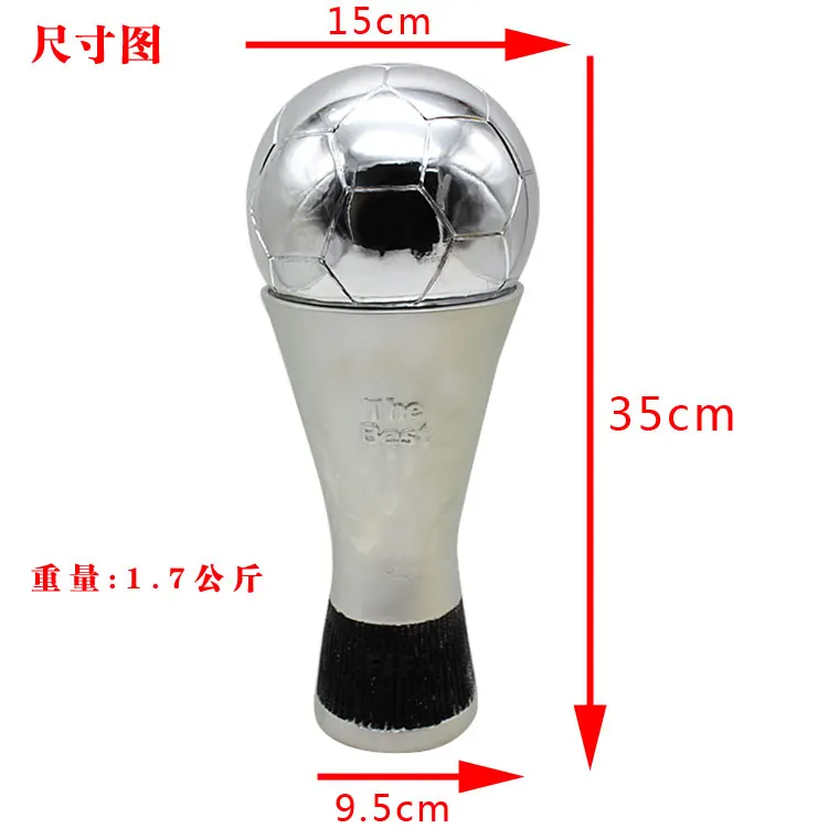 2017 г. Криштиану Роналду модель с золотым трофеем футбольный подарок Месси