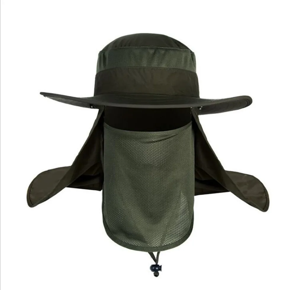 Women Sun Flap Cap Visor Brim Ear Neck Cover adjust 55-63cm Unisex Cycling Men Outdoor Boating Hiking Hat Mens Bucket hat | Аксессуары