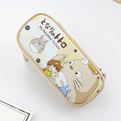 1 шт. Kawaii Фламинго пеналы сумки большой емкости кожа мультфильм ручка коробка мешочек подарок офисные школьные канцелярские принадлежности 05198 - Цвет: 05099-Beige