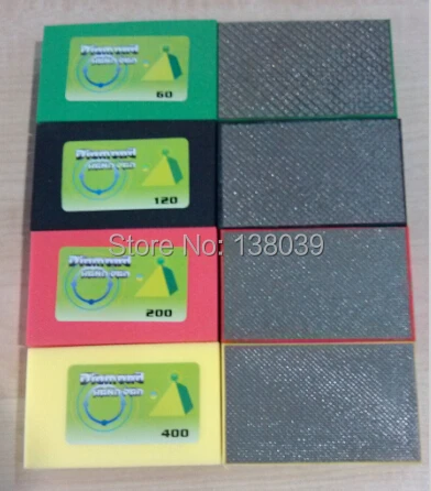 90*55mm diamond electroplated hand polishing pads for granite marble, glass and other stone 20 pieces a pack