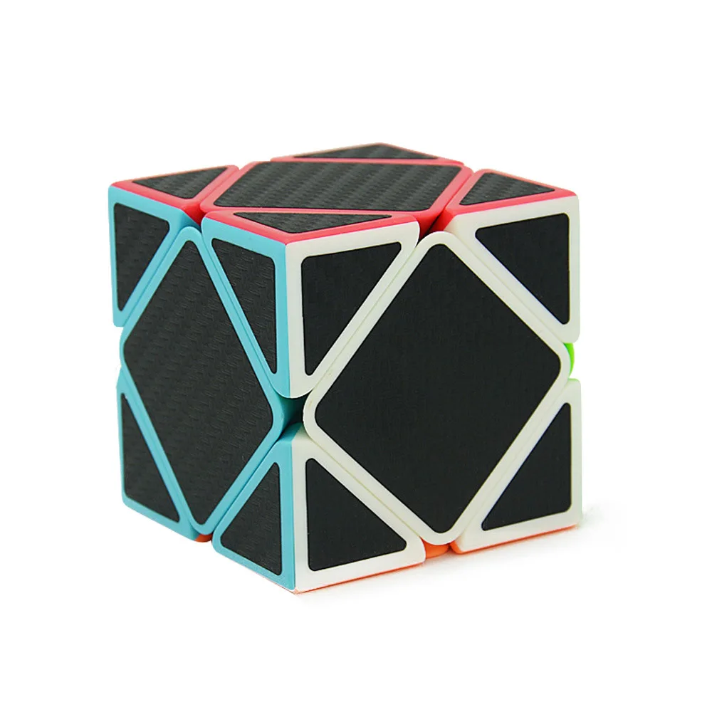 

Skew 3x3x3 57mm Speed Magic Cube Twist Puzzle Toy Brain Teaser 3D IQ Game 3x3 Carbon Fibre Sticker ABS Smooth Multi-Color Gift