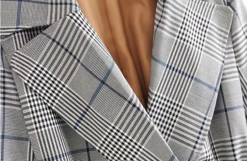 Retro Bow Tied Sashes Gingham Plaid Trench 2018 New Women Notched collar Double Breasted X-Long Windbreaker Coat Outerwear Belt | Женская