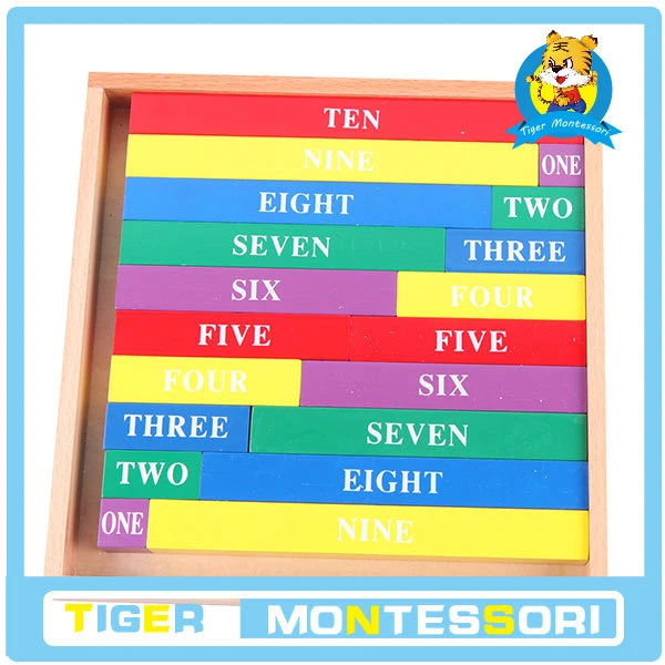 

montessori mathematics Small Numerical Rods toy