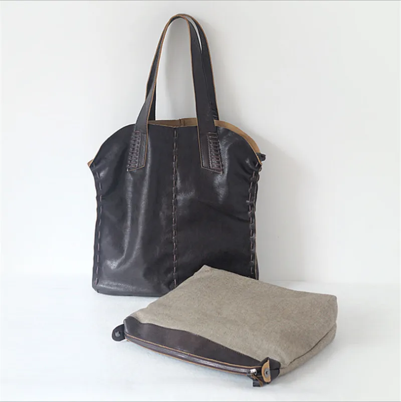 ALAVCHNV оригинальный дизайн новый топ из яловой выделанной кожи Европа и США ретро