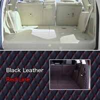 pu leather rear trunk cargo liner protector mat seat back cover for toyota prado 2010 2015