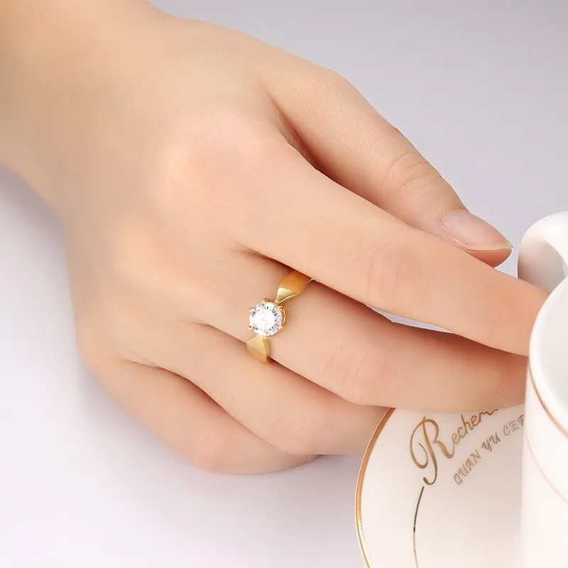 Женские обручальные кольца с фианитами Meaeguet свадебные золотого цвета|ring wedding|wedding