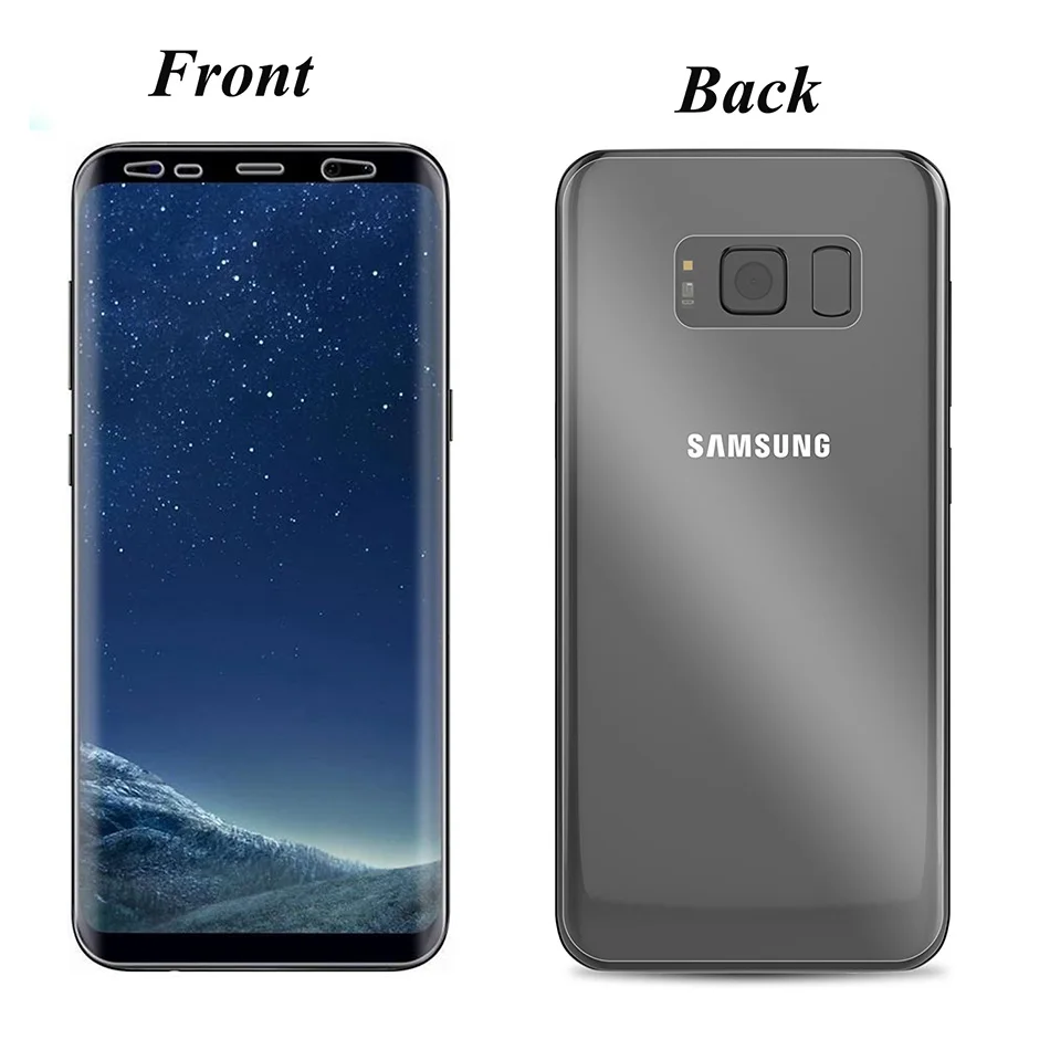 2 шт. спереди и сзади полное покрытие Экран протектор для samsung Galaxy Note 9 8 S9 S8 плюс