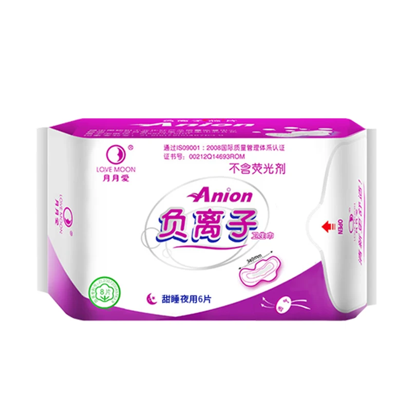 Гигиенические салфетки Winalite Lovemoon ночная прокладка Anion прокладки (16 упаковок x 6