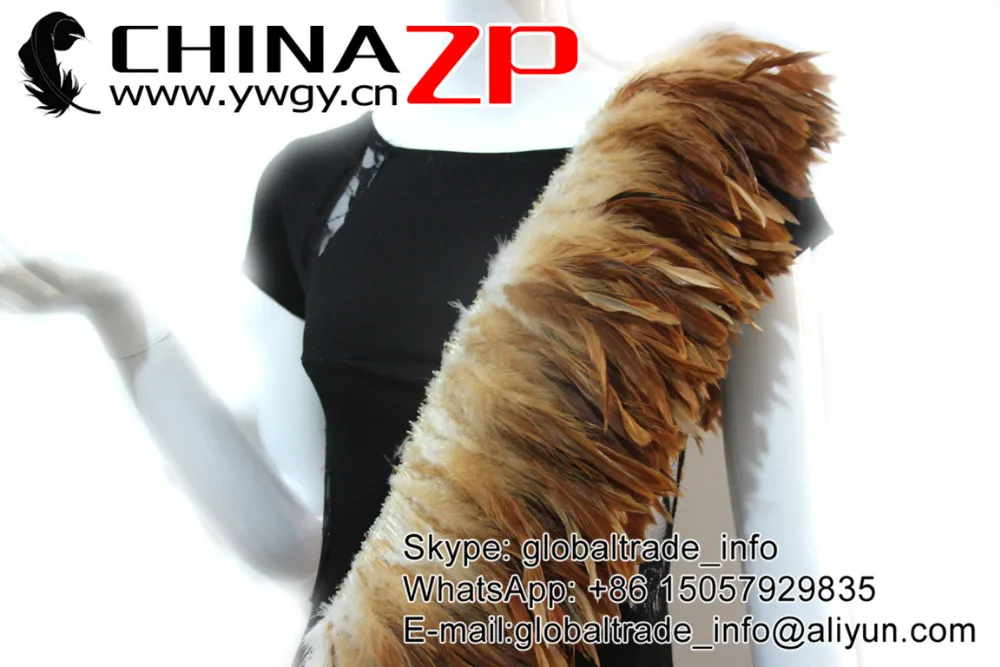 Chinazp Feathers натянутые 800 штук/цвет/пучок декольте Редкие натуральные коричневые оптом натянутые петушиные перья для секса косплей костюм