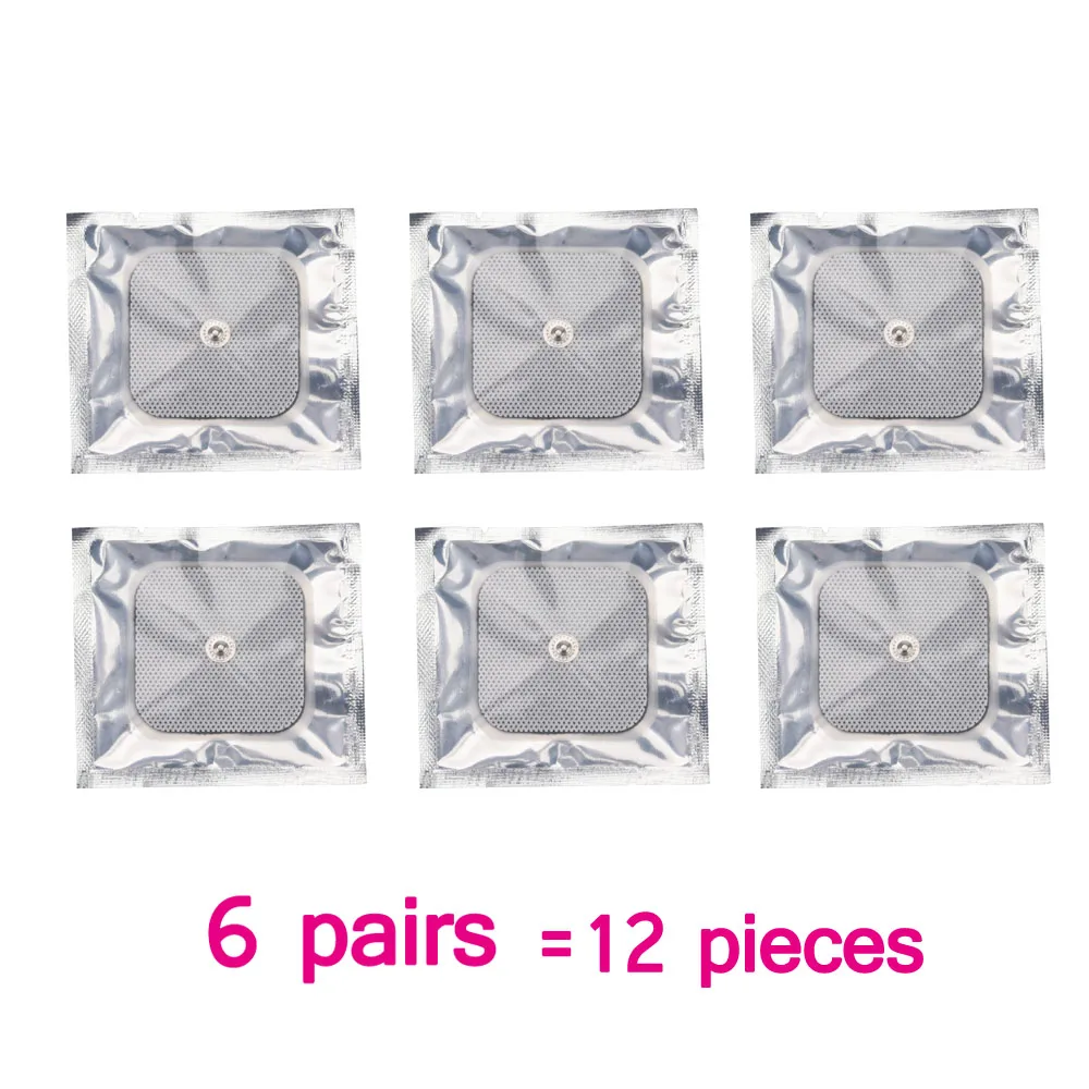 Pads Only 12 режимов Тенс машина с 4 электродными подушечками для облегчения боли импульсный массаж EMS стимуляция мышц - Цвет: Pads Only