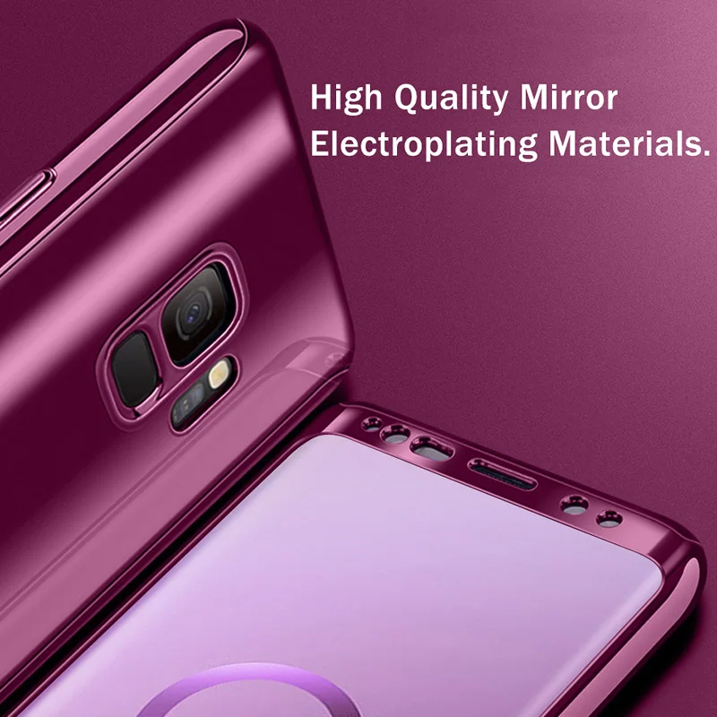 Nkobee 3 in1 Coque для Samsung Galaxy S9 S8 плюс S7 край Note8 крышка Экран Флим Для роскошный чехол 360