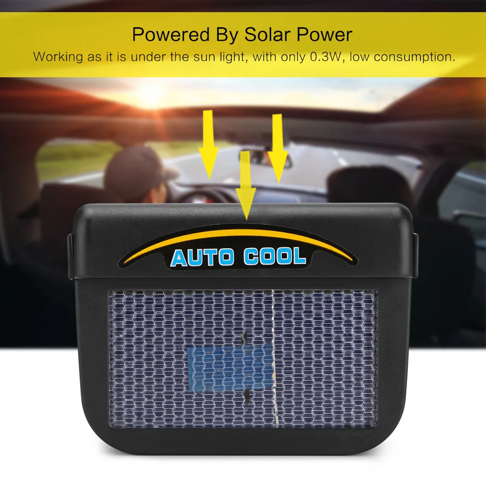 Вентилятор на солнечной батарее для автомобиля|car window fan|solar sun power carauto cool |