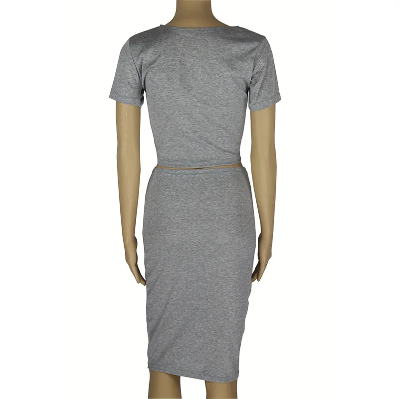 Бесплатная доставка европейский горячий стиль серый хлопок из двух частей