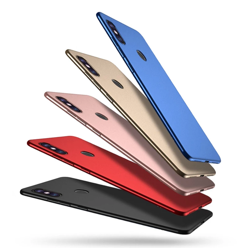 Чехол для Xiaomi Redmi Note 6 Pro тонкий матовый жесткий чехол из поликарбоната задней