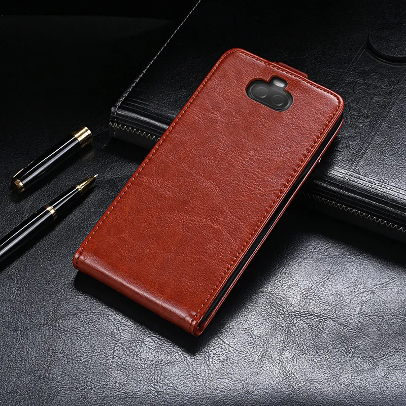 Vertical Flip PU Leather Case For Sony Xperia Ace XA2 XA1 Plus Ultra XZ3 XZ2 XZ1 Compact Premium L3 L2 L1 Turn Up and Down | Мобильные