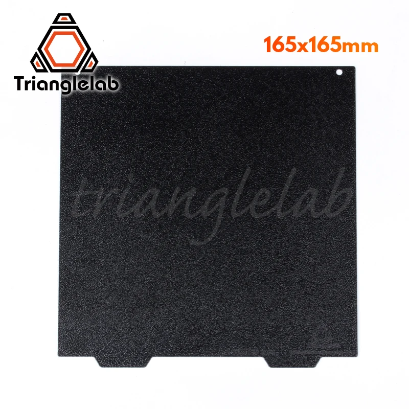 Trianglelab 165x165 двухсторонняя текстурированная PEI пружинная стальная пластина с