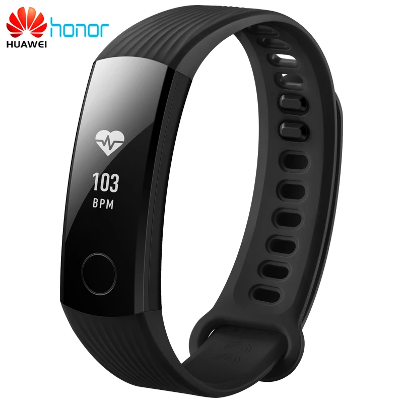 Новый оригинальный huawei Honor Band 3 Смарт-браслет Swimmable 5ATM OLED сенсорный экран