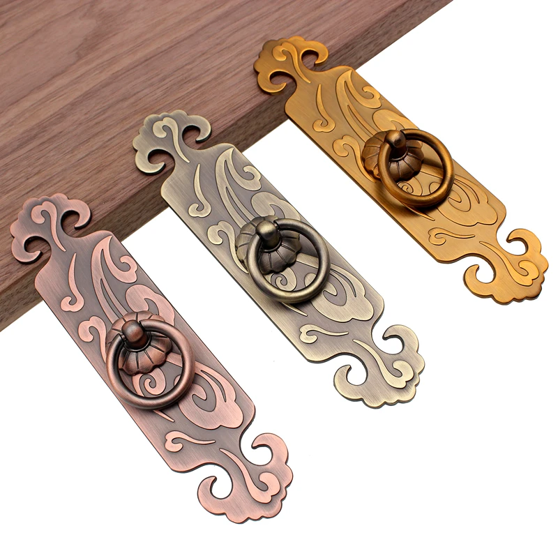 RUNBAZEF Китайский классический Шкаф Тянет Мебельная ручка, европейские антикварные двери Qinggu фурнитура Аксессуары комод
