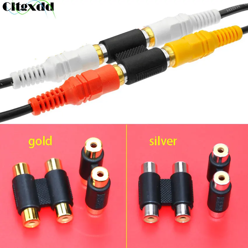 Соединительная муфта cltgxdd с двойным RCA разъемом переходник одного гнездо-гнездо