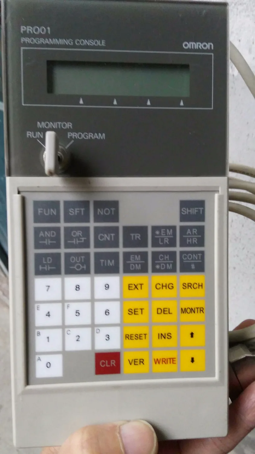 ДЛЯ Omron CQM1-PRO01-E PLC ручной программист б/у | Электроника