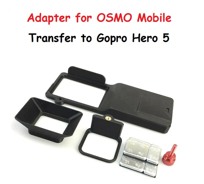 for gopro 5 6 camera Plastic Fixture Gimbal Clip Switch Mount Plate Adapter Clip for Gopro Hero 3 3+ 4 5 6 for DJI OSMO Mobile Phone Stabilizer Parts - Цвет: for gopro 5 6 camera