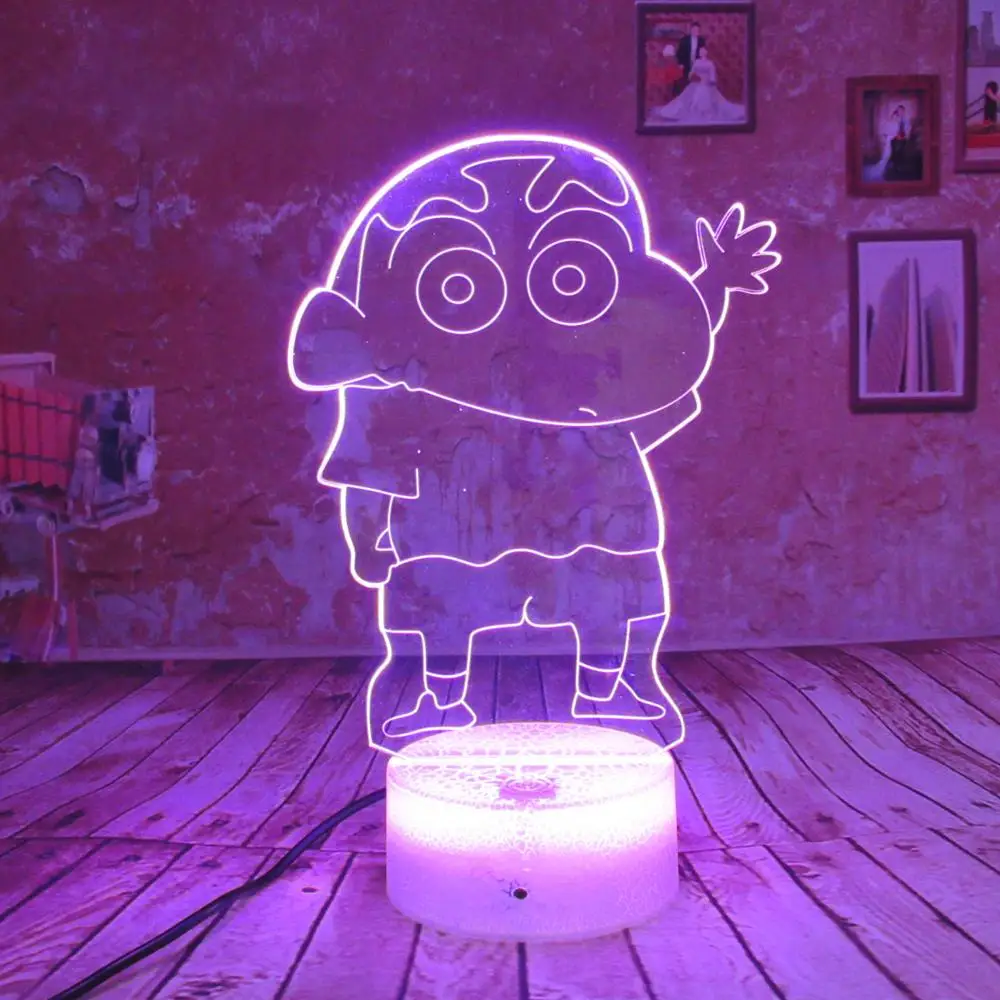 Мультяшный ночной Светильник Shin Chan светодиодный светильник для детей подарок