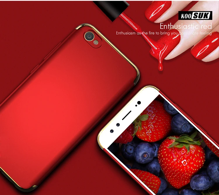 VIVO X6 Plus чехол роскошный Ультратонкий 3в1 защита всего тела Жесткий Чехол для