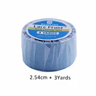 1 дюйм2,54 см * 3 ярда синий парик на сетке Передняя Поддержка Двусторонняя клейкая лента для наращивания волоспарик на сеткеискусственная кожа