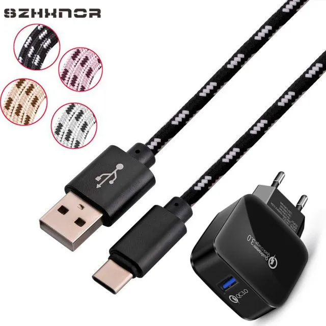 Короткое и длинное Зарядное устройство USB Type C для быстрой зарядки синхронизации