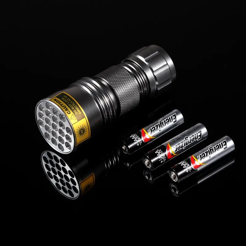 AloneFire Высокое качество 21 светодиодный UV светильник 395 400nm Светодиодный УФ фонарик