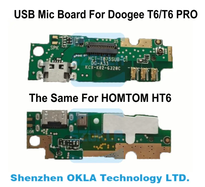 Оригинал 1 шт. Для DOOGEE T6 Pro Φ HT6 оригинальные детали для ремонта микрофона|microphone
