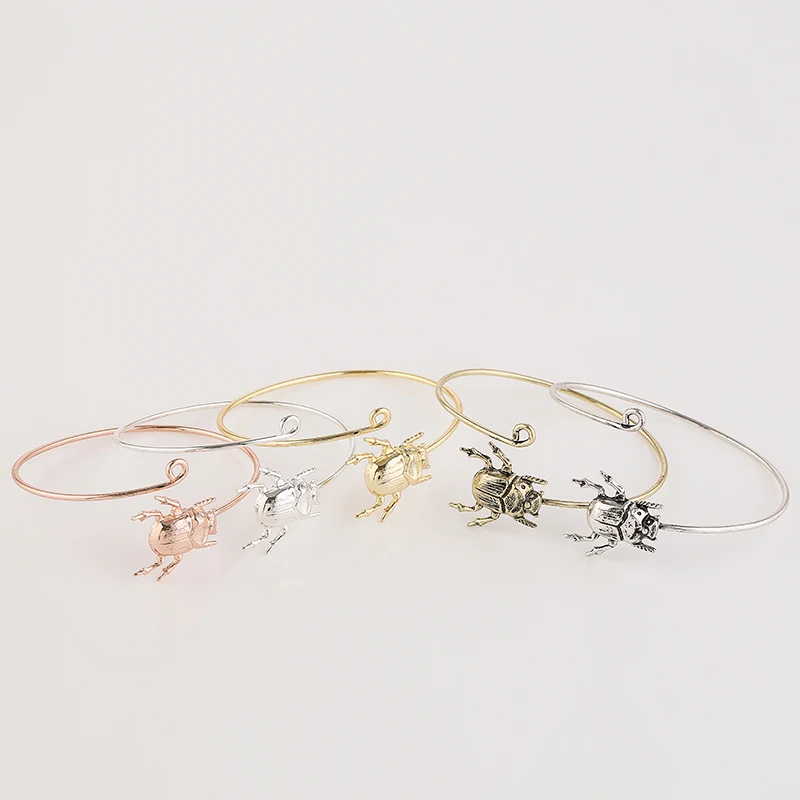 3 шт./лот новые Разноцветные Милые Браслеты в форме жука модные регулируемые