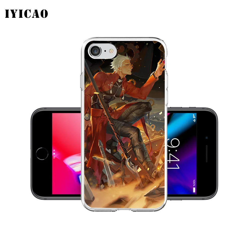 IYICAO Archer Fate stay Night Мягкий силиконовый чехол для телефона iPhone X XR XS MAX 6 6s 7 8 Plus 5 5S SE TPU
