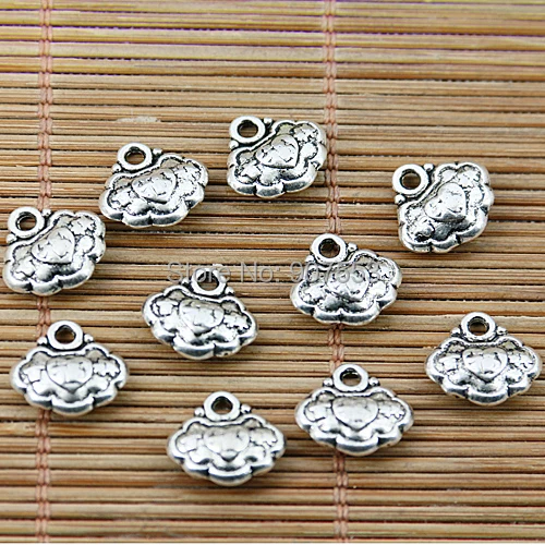 

36pcs Tibetan silver heart lock charms EF1879