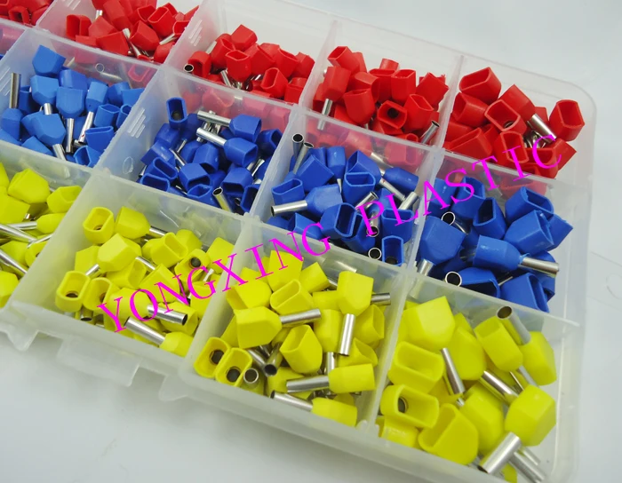 480 шт./компл. двойные концевые клеммы шнура электрические Обжимные Щипцы конец