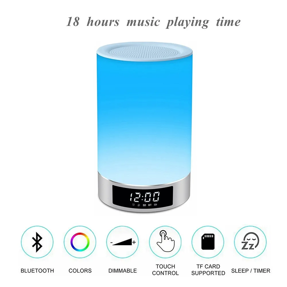DASENLON Bluetooth динамик сенсорное управление RGB красочный беспроводной громкий стерео