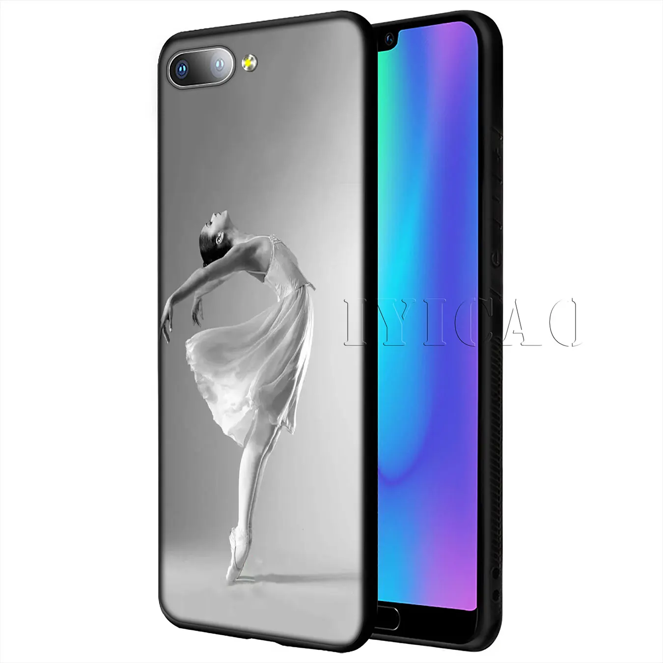 Балетки IYICAO танцевальные балетки для девочек мягкий чехол Huawei Y9 Y7 Y6 Prime 2019 Honor 20 8C 8X