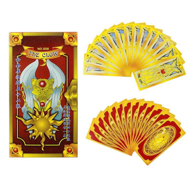 Новые 54 шт./упак. играющие карточные игрушки Captor Сакура КИНОМОТО Клоу Карты