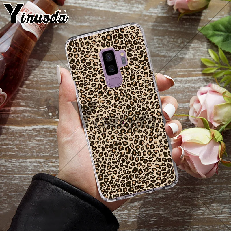 Yinuoda чехол для телефона с принтом жирафа леопарда тигра зебры Samsung S9 plus S5 S6 S6edge S6plus