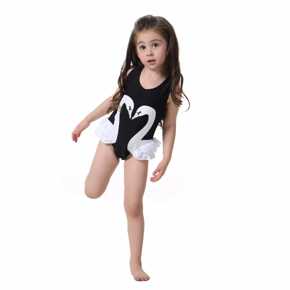 Summer Children Kids Baby Girls Bikini One-piece Sleeveless Cute Print Swimwear Infant Beachwear Swimsuit Bebes Swimming |