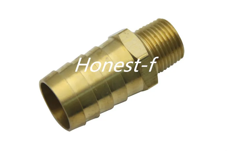 

Brass BSP Barbed Fitting Coupler / Connector 1" Male BSPP x 3/4"(19mm)Hose Barb Fuel Gas