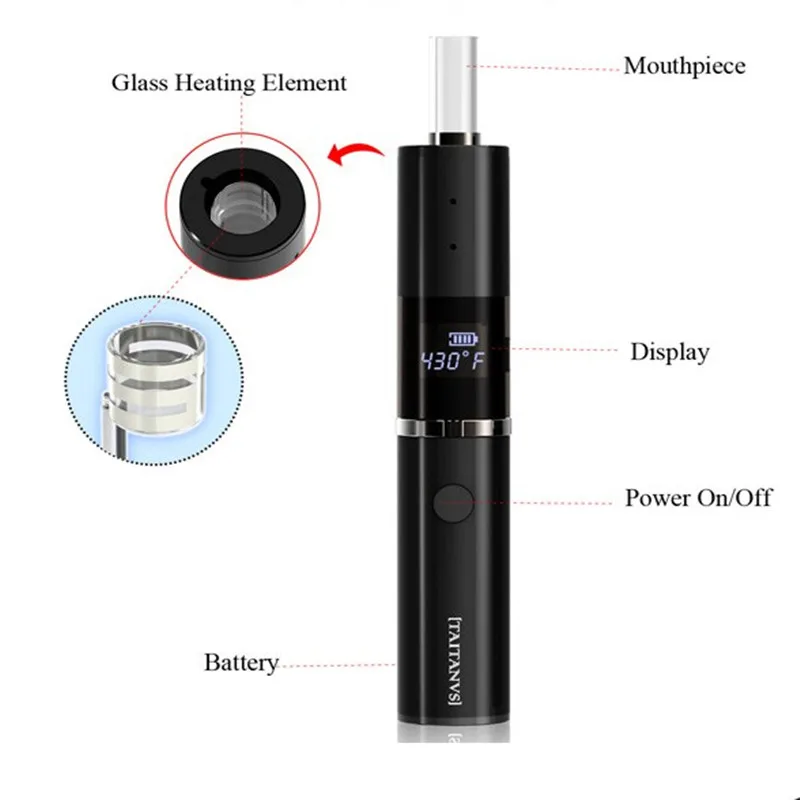 Hecig BUD T3 испаритель для сухих трав набор контроль температуры дюймовый oled-дисплей